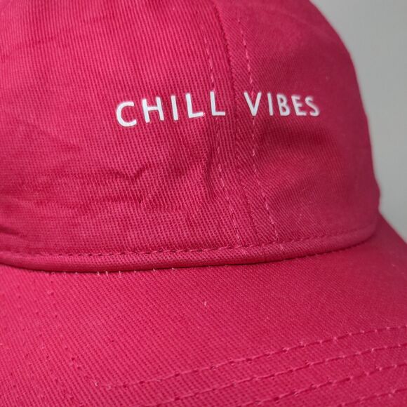 Chill Vibes Slideback Hat Pink One Size Adjustable Outdoor 6 Panel - Picture 5 of 8